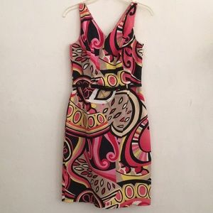 Rare David Meister colorful dress SZ 4